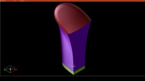 CAD drawing of a heel